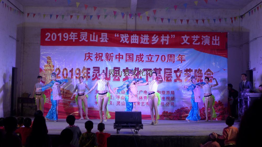 慶祝新中國成立70周年2019年靈山縣文化下基層文藝晚會（平山旺寧）